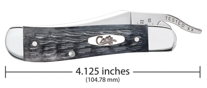 Case XX™ Knives Russlock Jigged Gray Bone 58420 Carbon Steel Pocket Knife