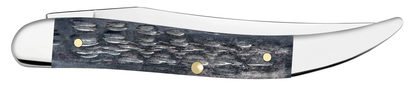 Case XX™ Knives Medium Toothpick Jigged Gray Bone 58421 Carbon Steel Pocket Knife