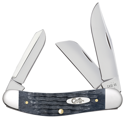 W.R. Case XX Knives Sowbelly Stockman Pocket Knife Worn Gray Bone 58426 Carbon Steel