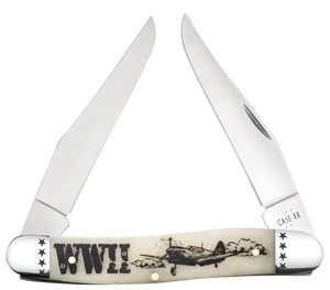 W.R. Case XX Knives Muskrat WWII Natural Bone 58490 Stainless Pocket Knife