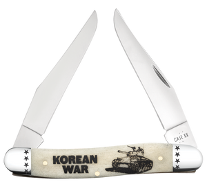 W.R. Case XX Knives Muskrat Korean War Natural Bone 58491 Stainless Pocket Knife