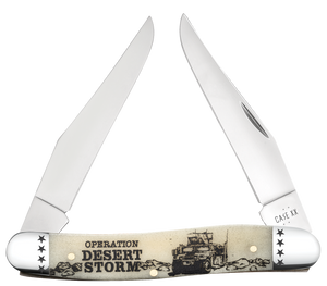 W.R. Case XX Knives Muskrat Desert Storm Natural Bone 58493 Stainless Pocket Knife
