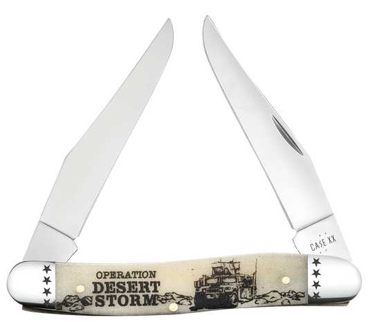 W.R. Case XX Knives Muskrat Desert Storm Natural Bone 58493 Stainless Pocket Knife