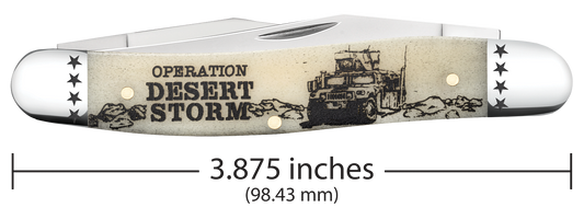 W.R. Case XX Knives Muskrat Desert Storm Natural Bone 58493 Stainless Pocket Knife