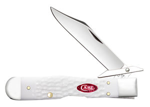 W.R. Case XX Knives Cheetah Cub SparXX Knives White Synthetic 60177 Stainless Pocket Knife