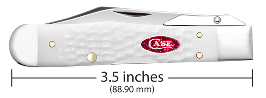 W.R. Case XX Knives Cheetah Cub SparXX Knives White Synthetic 60177 Stainless Pocket Knife