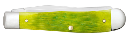 Case XX™ Knives Trapper 61040 Lime Green Bone Stainless Steel Pocket Knife