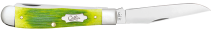 Case XX™ Knives Trapper 61040 Lime Green Bone Stainless Steel Pocket Knife