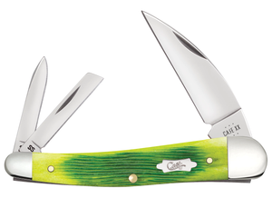 W.R. Case XX Knives Seahorse Whittler 61047 Lime Green Bone Stainless Steel Pocket Knife