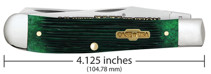 W.R. Case XX Knives Trapper Limited Series Bermuda Green Bone 61870 Stainless Pocket Knife