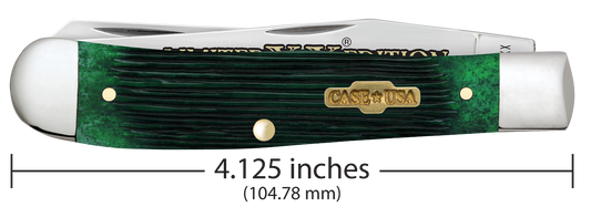 W.R. Case XX Knives Trapper Limited Series Bermuda Green Bone 61870 Stainless Pocket Knife