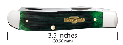 W.R. Case XX Knives Mini Trapper Limited Series Bermuda Green Bone 61871 Stainless Pocket Knife
