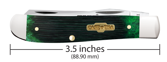 W.R. Case XX Knives Mini Trapper Limited Series Bermuda Green Bone 61871 Stainless Pocket Knife