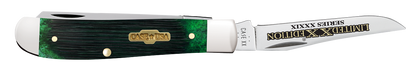 W.R. Case XX Knives Mini Trapper Limited Series Bermuda Green Bone 61871 Stainless Pocket Knife