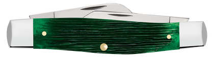 W.R. Case XX Knives Large Stockman Limited Series Bermuda Green Bone 61872 Stainless Pocket Knife