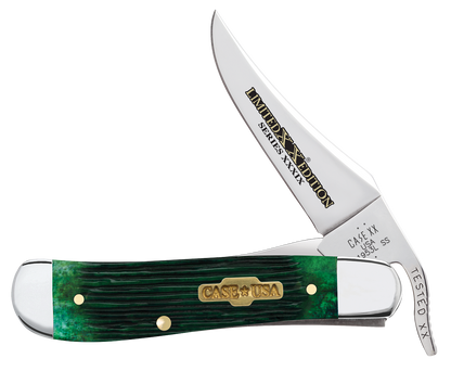 W.R. Case XX Knives Russlock Limited Series Bermuda Green Bone 61874 Stainless Pocket Knife
