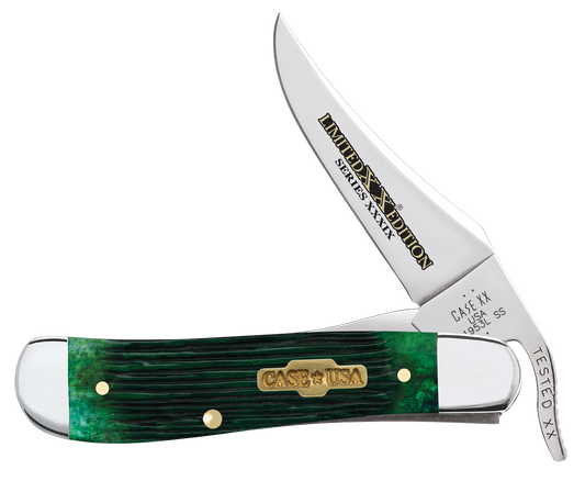 W.R. Case XX Knives Russlock Limited Series Bermuda Green Bone 61874 Stainless Pocket Knife