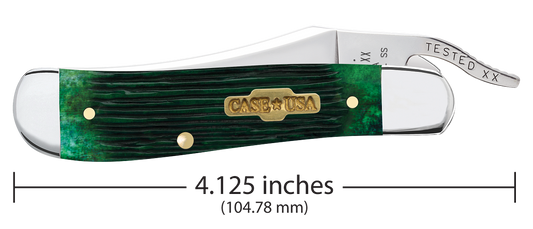 W.R. Case XX Knives Russlock Limited Series Bermuda Green Bone 61874 Stainless Pocket Knife