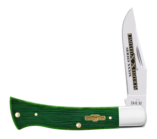 W.R. Case XX Knives Axe Handle Limited Series Bermuda Green Bone 61875 Stainless Pocket Knife