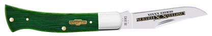 W.R. Case XX Knives Axe Handle Limited Series Bermuda Green Bone 61875 Stainless Pocket Knife
