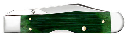 W.R. Case XX Knives Cheetah Cub Limited Series Bermuda Green Bone 61876 Stainless Pocket Knife