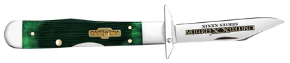 W.R. Case XX Knives Cheetah Cub Limited Series Bermuda Green Bone 61876 Stainless Pocket Knife
