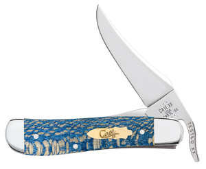 W.R. Case XX Knives Russlock Smooth Blue Sycamore Wood 63734 Stainless Pocket Knife