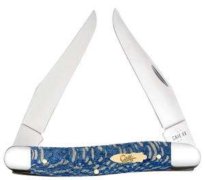 W.R. Case XX Knives Muskrat Blue Sycamore Wood 63737 Stainless Pocket Knife