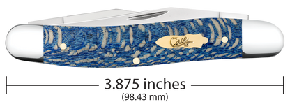 W.R. Case XX Knives Muskrat Blue Sycamore Wood 63737 Stainless Pocket Knife