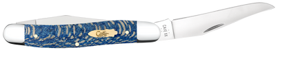 W.R. Case XX Knives Muskrat Blue Sycamore Wood 63737 Stainless Pocket Knife