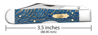 W.R. Case XX Knives Cheetah Cub Blue Sycamore Wood 63738 Stainless Pocket Knife