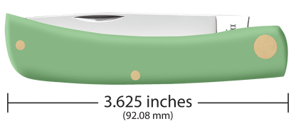 W.R. Case XX Knives Sod Buster Jr Mint Green Synthetic 63834 Stainless Pocket Knife