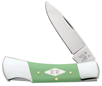 W.R. Case XX Knives Lockback Mint Green Synthetic 63836 Stainless Pocket Knife