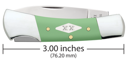 W.R. Case XX Knives Lockback Mint Green Synthetic 63836 Stainless Pocket Knife
