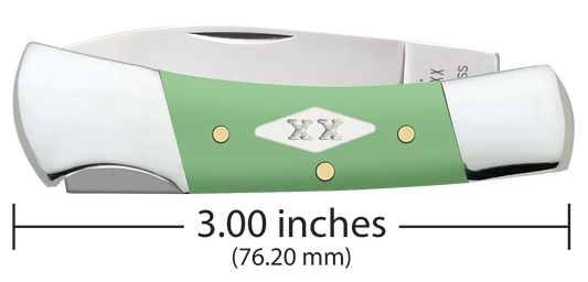 W.R. Case XX Knives Lockback Mint Green Synthetic 63836 Stainless Pocket Knife