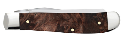 Case XX™ Knives Brown Maple Burl Wood Mini Trapper 64062 Stainless Pocket Knife