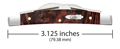 W.R. Case XX Knives Small Congress Maple Burl Wood 64069 Stainless Pocket Knife