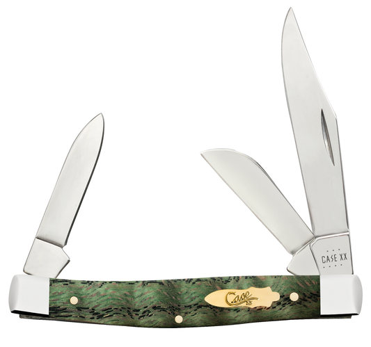 Case XX™ Knives Stockman 64075 Kelly Green Curly Oak Wood Stainless Pocket Knife