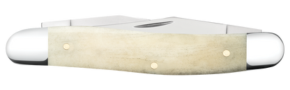W.R. Case XX Knives Muskrat Star Spangled Red & Blue Natural Bone 64143 Pocket Knife