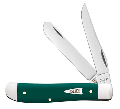 W.R. Case XX Knives Mini Trapper Spruce Green Synthetic 64531 Stainless Pocket Knife