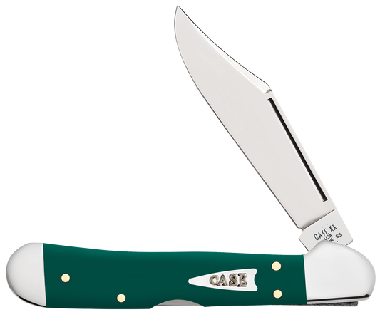 W.R. Case XX Knives Mini Copperlock Spruce Green Synthetic 64534 Stainless Pocket Knife