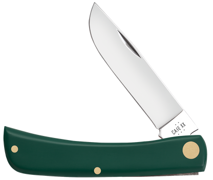 W.R. Case XX Knives Sod Buster Jr Spruce Green Synthetic 64536 Stainless Pocket Knife