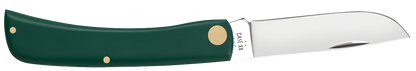 W.R. Case XX Knives Sod Buster Jr Spruce Green Synthetic 64536 Stainless Pocket Knife