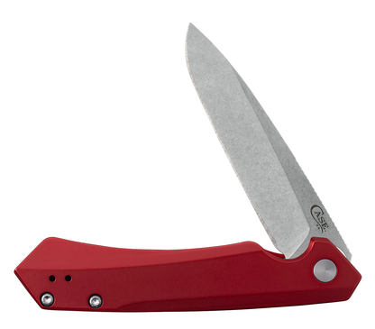 W.R. Case XX Knives Kinzua Frame Lock 64661 Red Aluminum S35VN Spear Pocket Knife