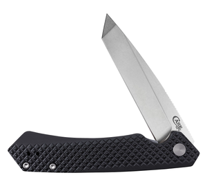 W.R. Case XX Knives Kinzua Frame Lock 64684 Black Aluminum S35VN Tanto Pocket Knife