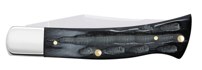 W.R. Case XX Knives Axe Handle Jigged Buffalo Horn 65034 Stainless Pocket Knife