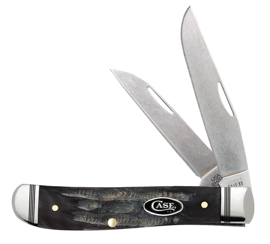 Case XX™ Knives Mini Trapper 65093 Buffalo Horn S35VN Stainless Pocket Knife
