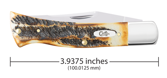 W.R. Case XX Knives Axe Handle 6.5 BoneStag 65348 Stainless Pocket Knife