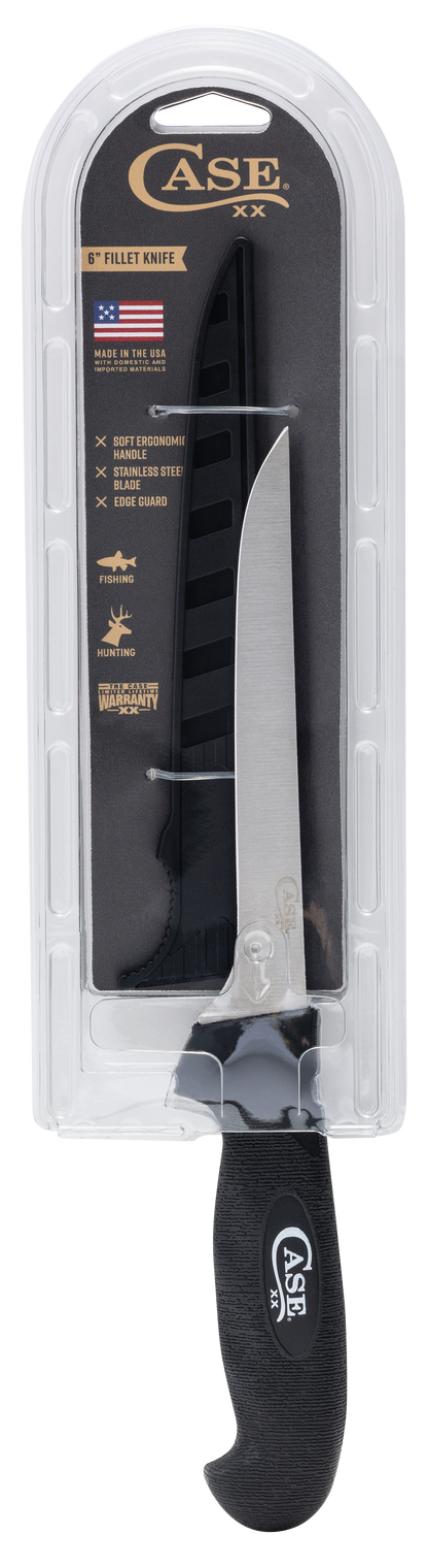 W.R. Case XX Knives Small Fillet Black 65670 Kitchen/Fishing