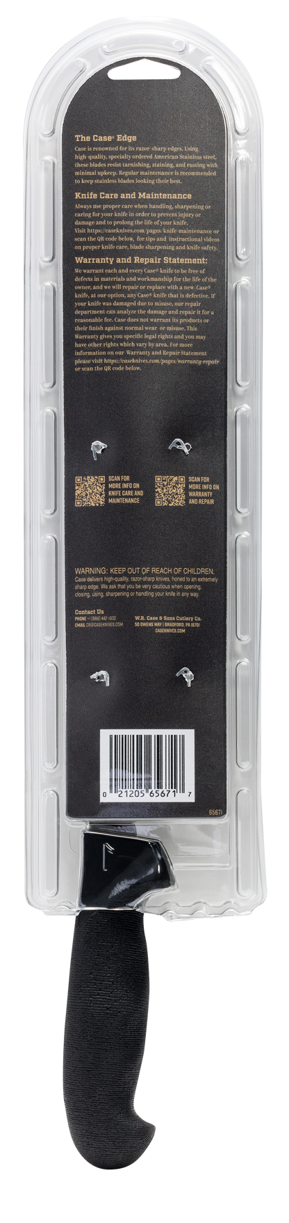 W.R. Case XX Knives Large Fillet Black 65671 Kitchen/Fishing